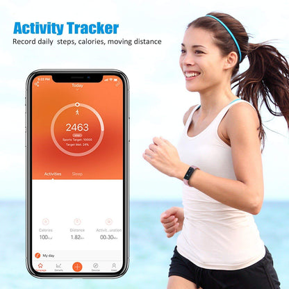 SmartFit Slim Activity Tracker and Monitor Smart Watch with FREE Extra Band