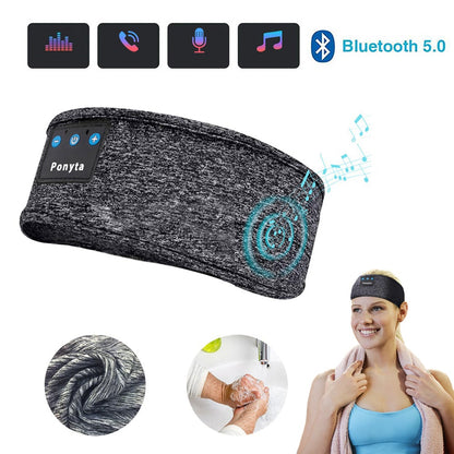 Wireless Bluetooth Headband Earbuds Eye Mask