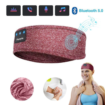 Wireless Bluetooth Headband Earbuds Eye Mask