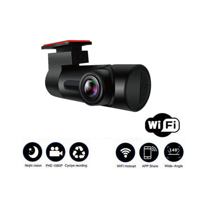 Car Dash Camera with WIFI and App 1080P 360-degree rotation