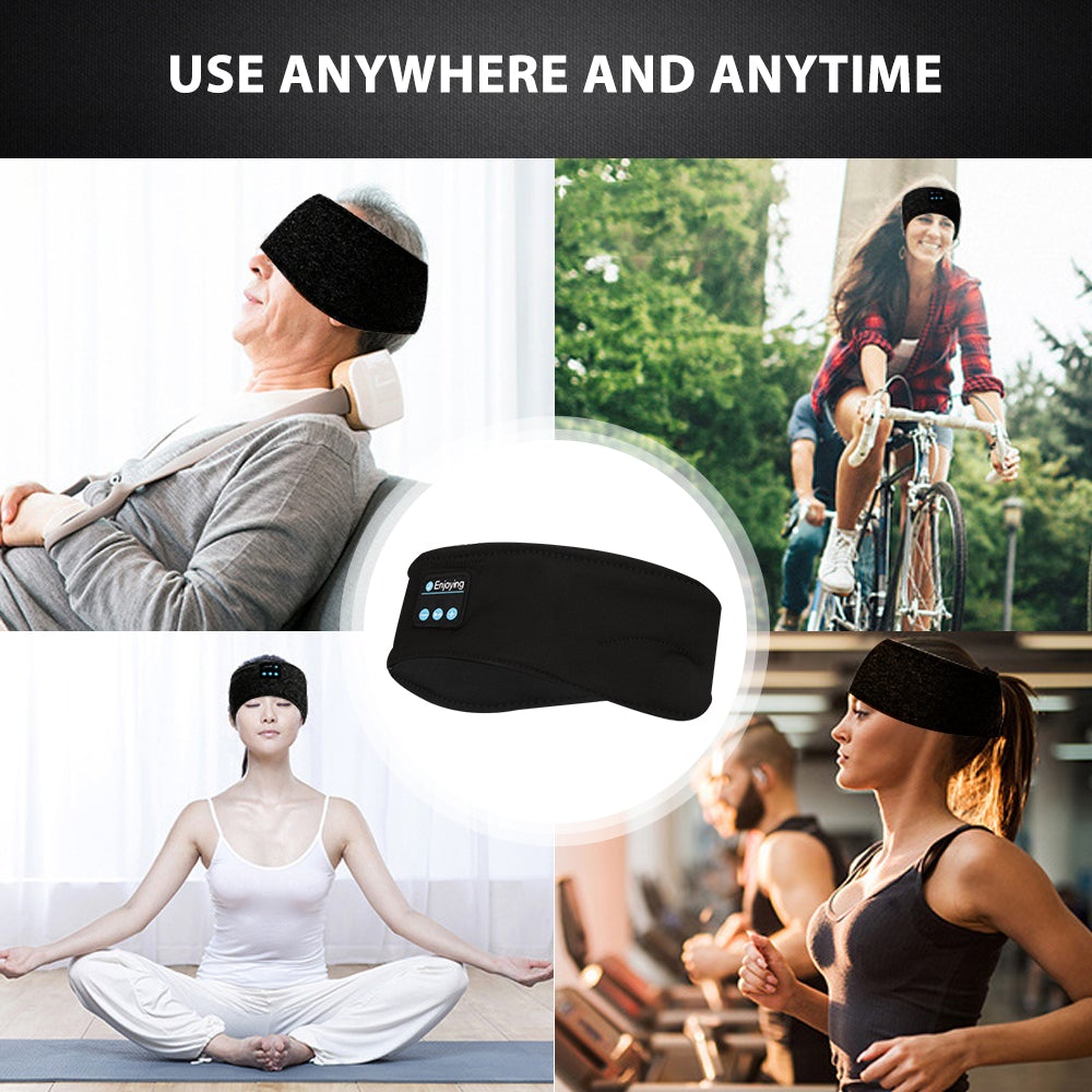 Wireless Bluetooth Headband Earbuds Eye Mask