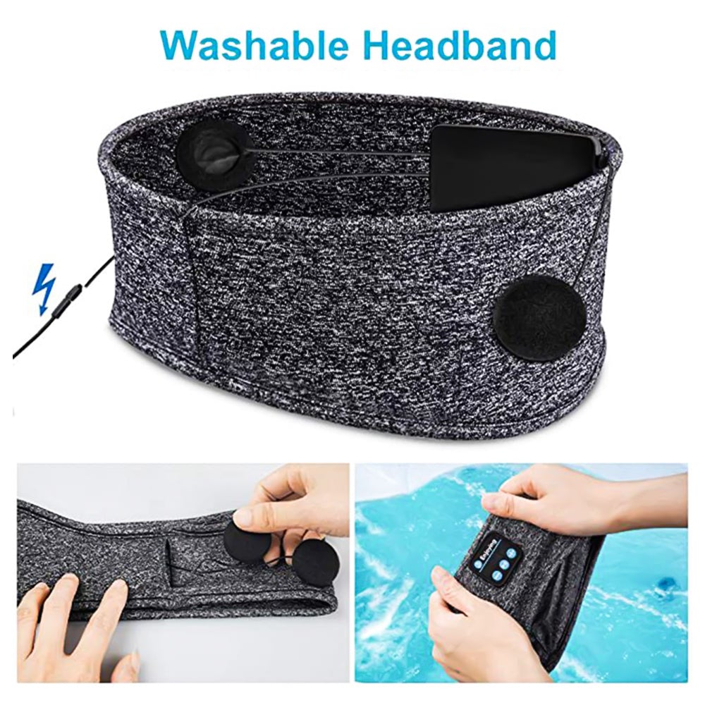 Wireless Bluetooth Headband Earbuds Eye Mask