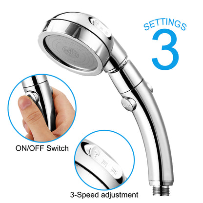 Adjustable Water Saving Shower Head Three Mode