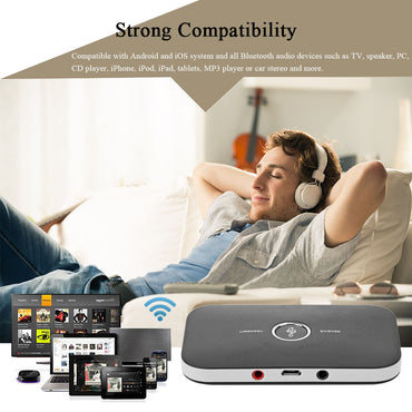 2 in 1 Bluetooth Audio Hub with Dual Connect Mode