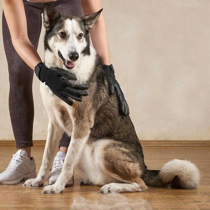 Bristled Pet Grooming Gloves One Size Fits All