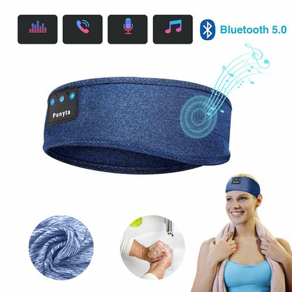 Wireless Bluetooth Headband Earbuds Eye Mask