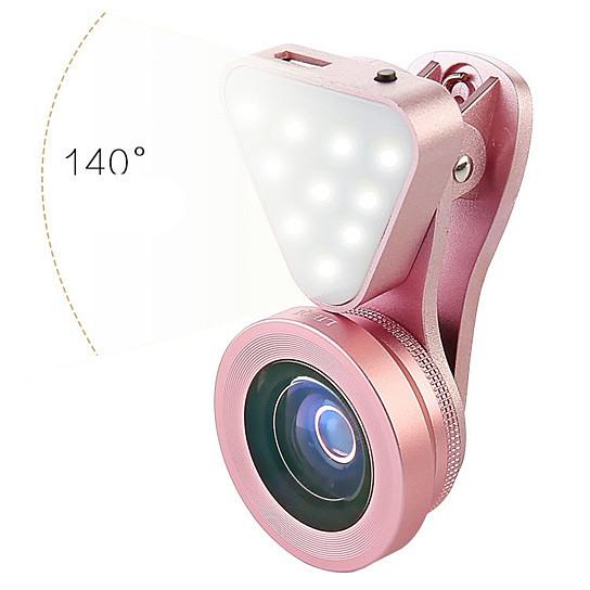 3 In 1 Cell Phone Photo Lens And Fill Lighting Clip