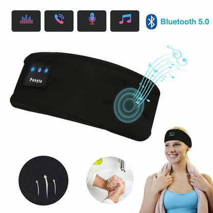 Wireless Bluetooth Headband Earbuds Eye Mask